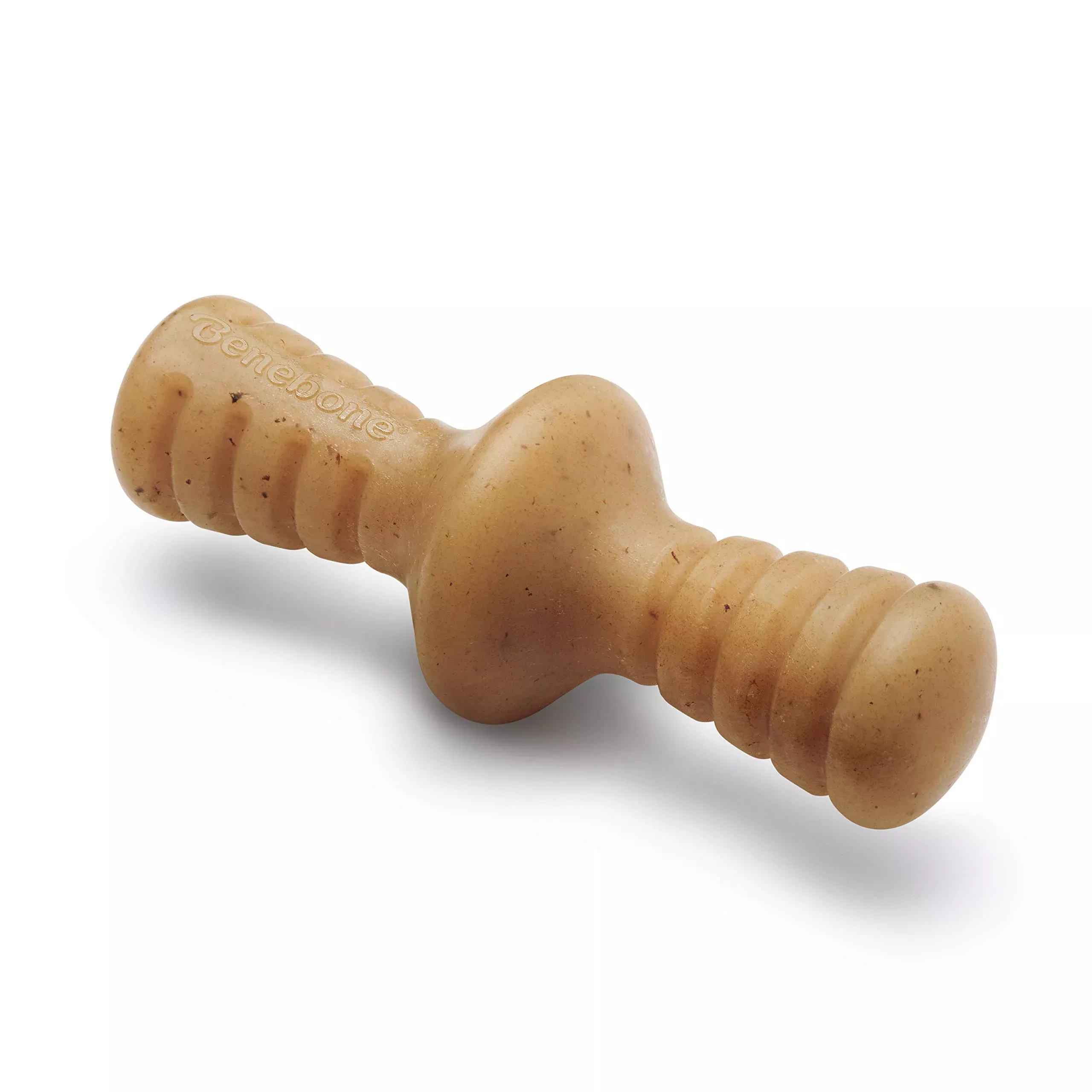Benebone Zaggler Dog Chew Toy for Aggressive Chewers, Small, Brown, Nylon, Real Chicken, Made in USA, Model 612300