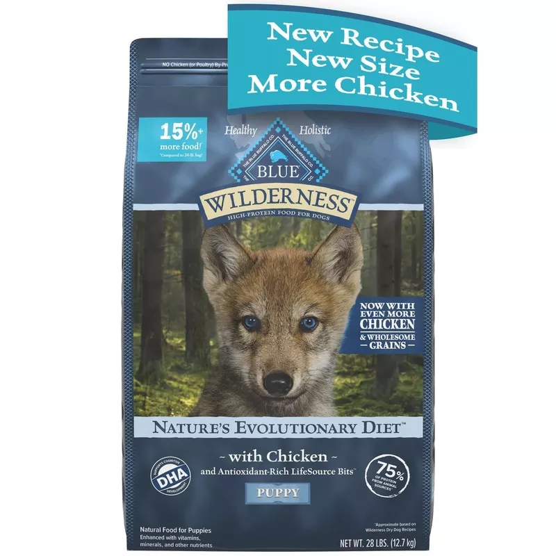 Blue Buffalo Wilderness Puppy High-Protein Chicken with Wholesome Grains Dry Dog Food