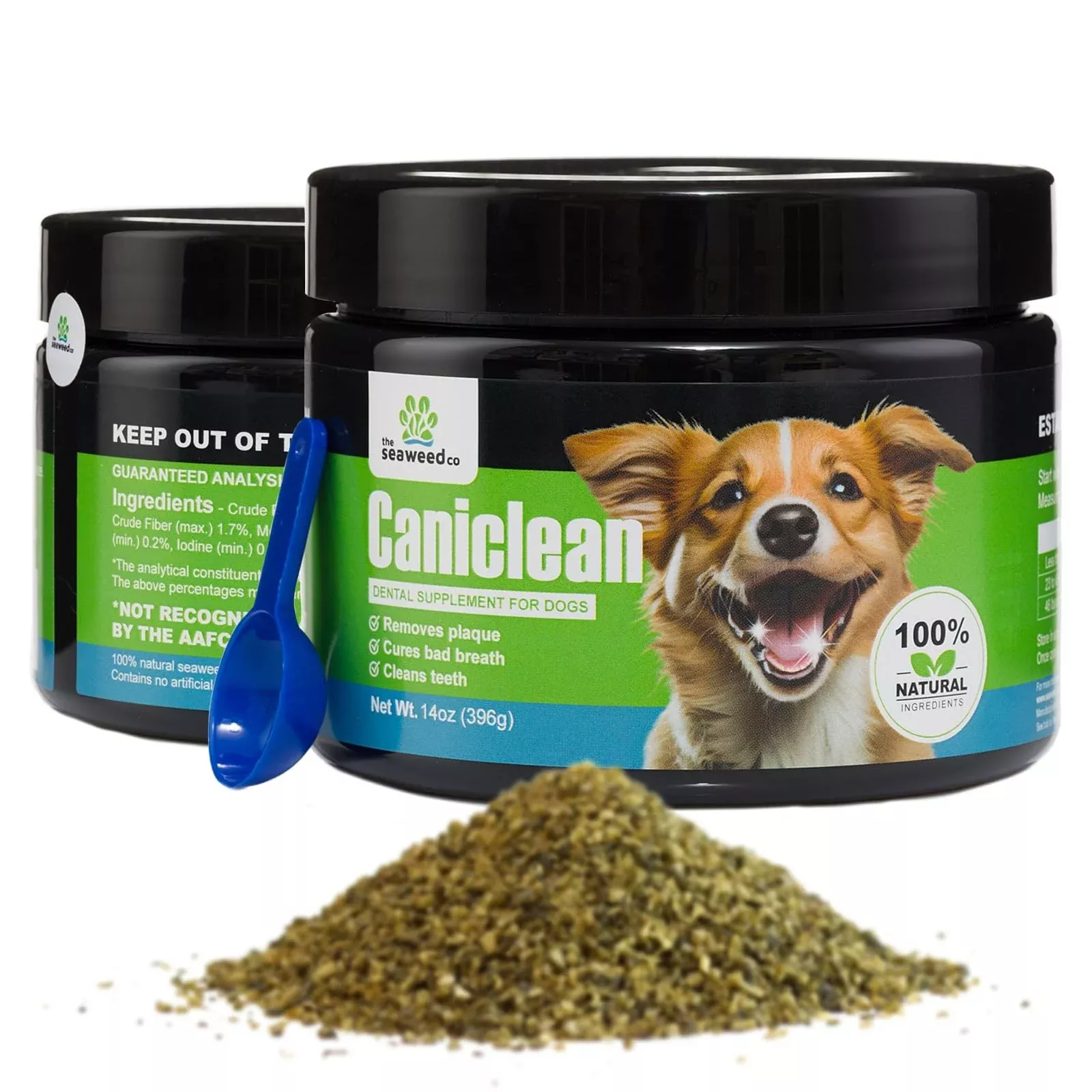 Caniclean Seaweed for Dogs Teeth - Dog Tartar Removal Tool, Plaque Remover, and Breath Freshener - Get Plaque Off Dogs Teeth Nat