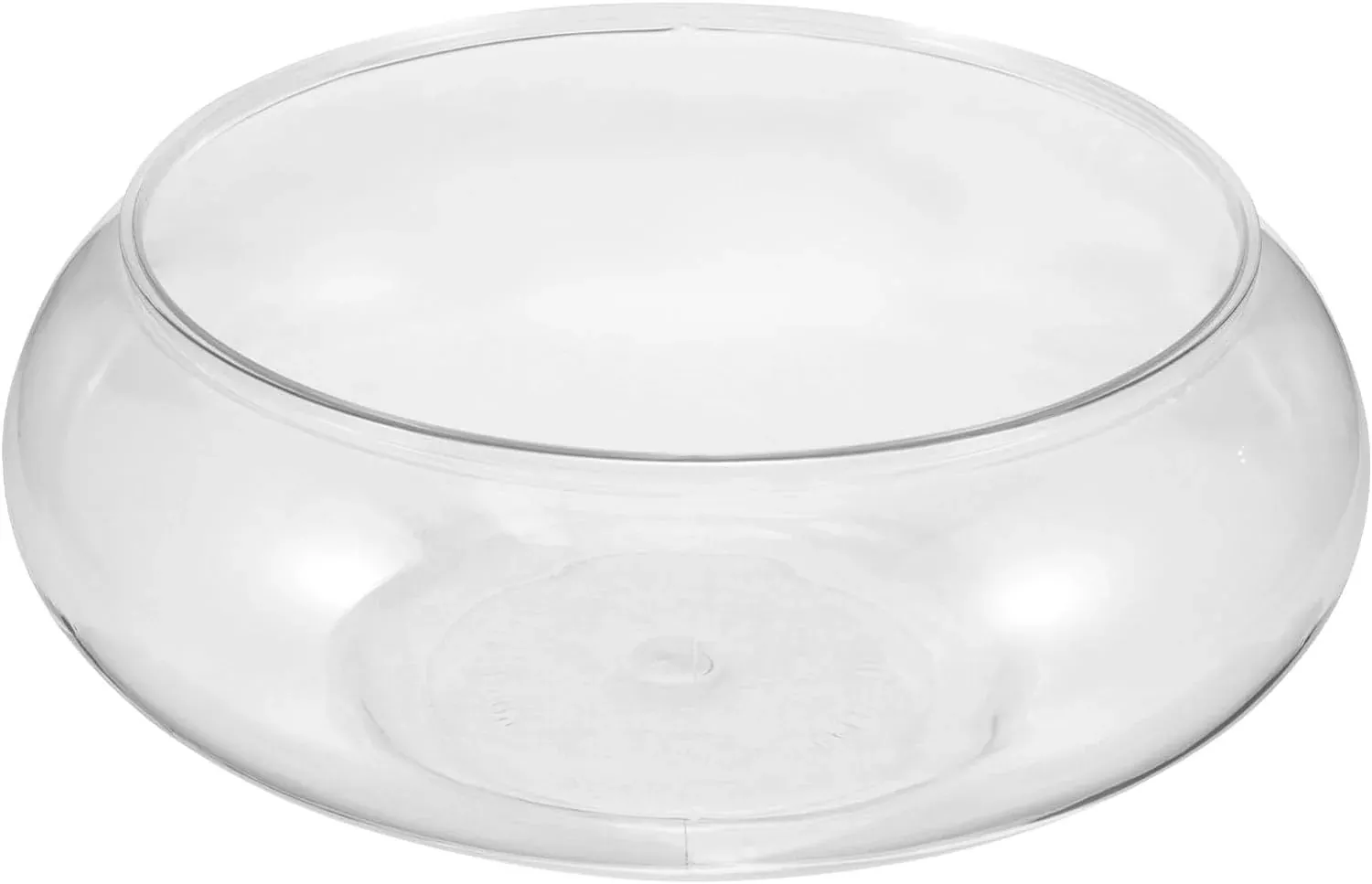 Clear Fish Bowl Vase Bubble Bowl Round Shallow Planter Terrarium Fish Bowl Aquatic Plant Pot Daffodil Pot Hydroponic Planter Fis
