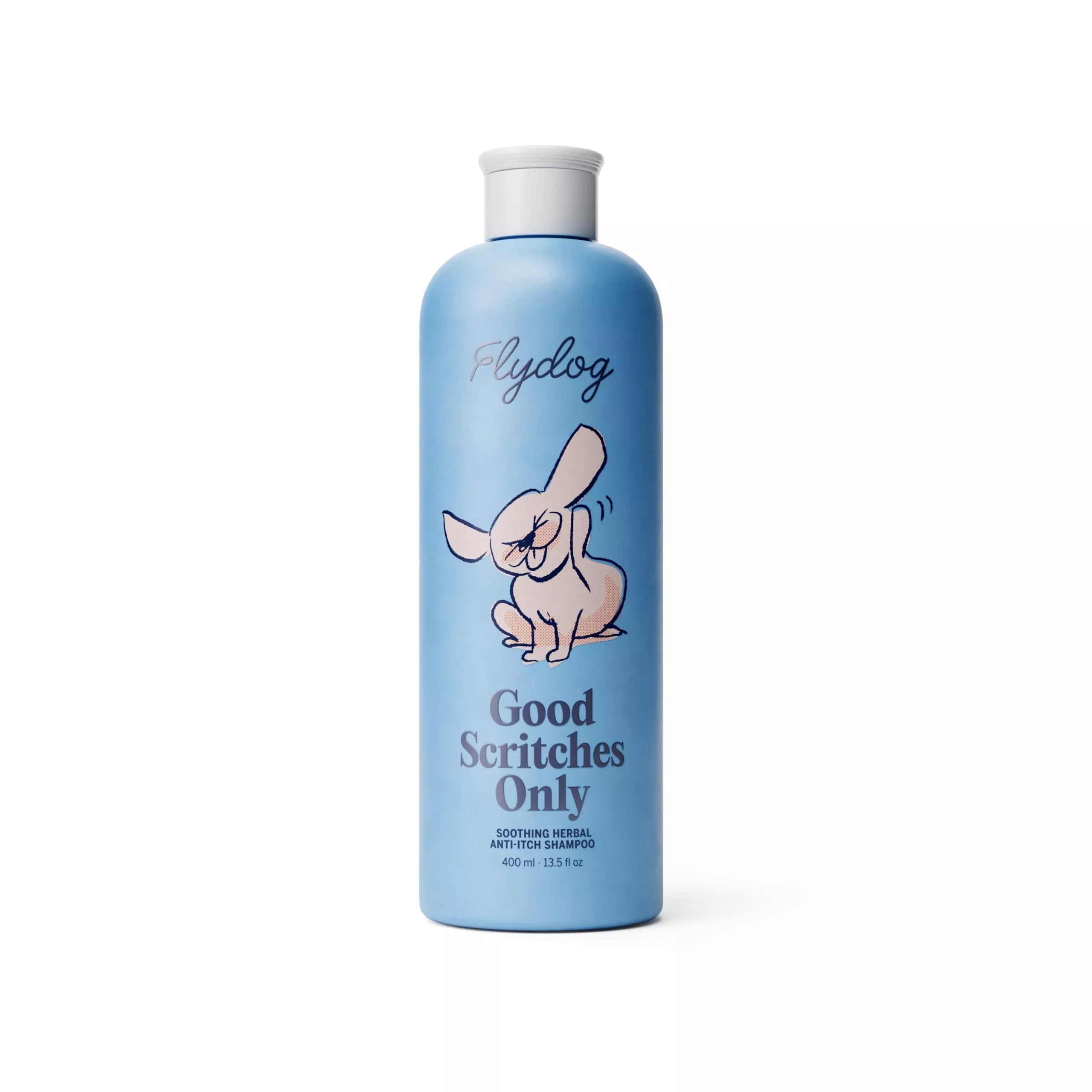 Flydog Dog Shampoo for Itchy Skin Relief - Herbal, Hypoallergenic, Deodorizing, 16 oz, Blue