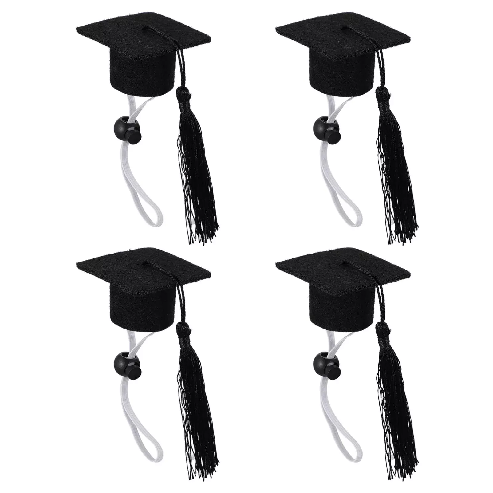 KESYOO 4Pcs Dog Graduation Cap Mini Graduation Cap for Crafts Small Graduation Caps for Decoration Pet Graduation Caps for Holid