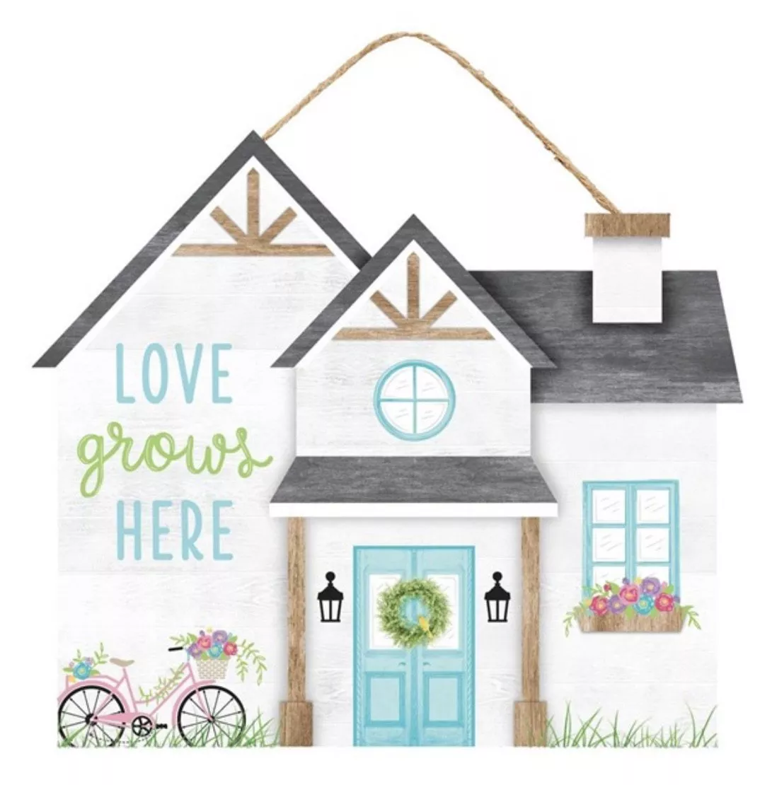 Love grows here house sign
