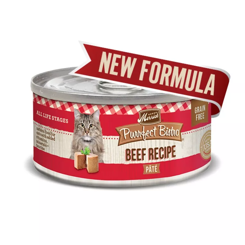 Merrick Cat Purrfet Bistro Beef Pate 3 oz, 24 ct