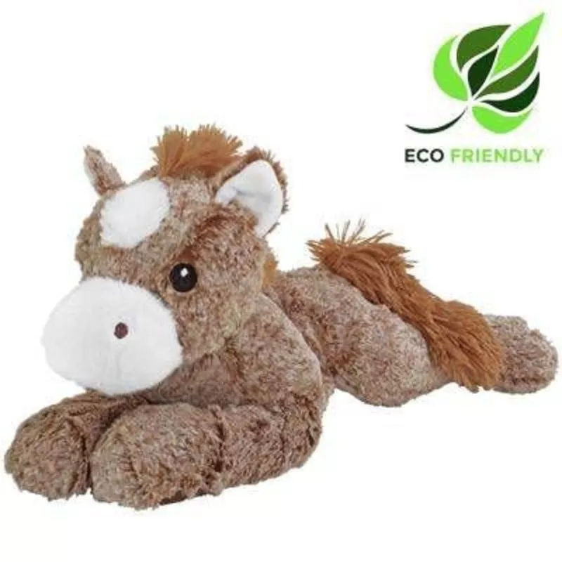 Plush Resting Horse Brown/White 15In Brown/White