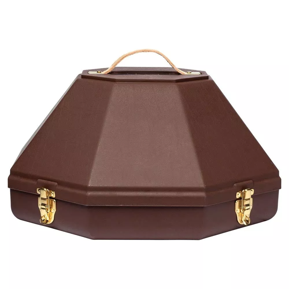 Schneiders Western Hat Can | Color Brown | Ideal Horse Show Companion | Robust Protection for Western Hats | Adjustable Fit | Mi