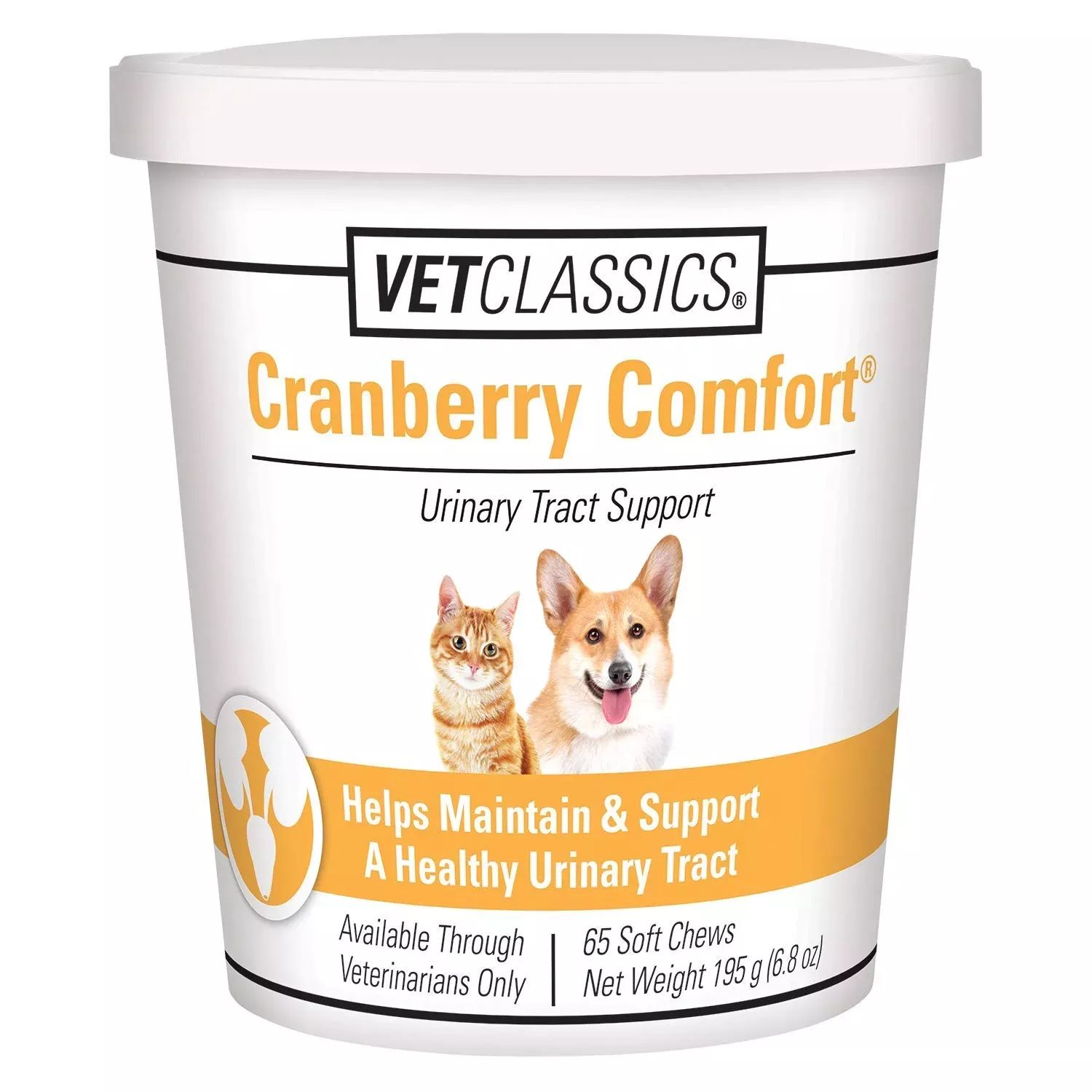 Vet Classics Cranberry Comfort Urinary Tract Pet Supplement for Dogs, Cats - Maintains Dog Bladder Health, Cat Bladder Control -